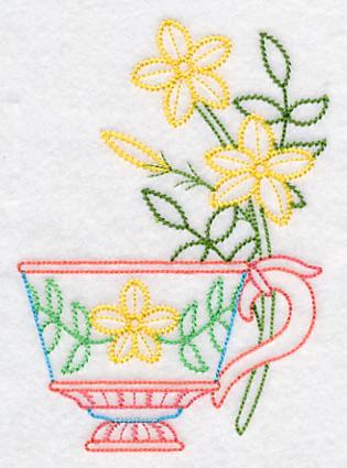 Teacup with Jasmine (Vintage) - Image 4