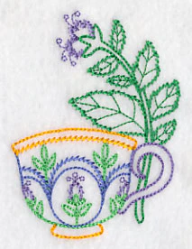 Teacup with Spearmint (Vintage) - Image 3