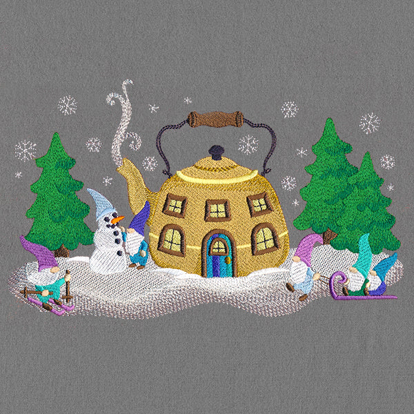 Teapot Cottage Gnome Border - Image 2