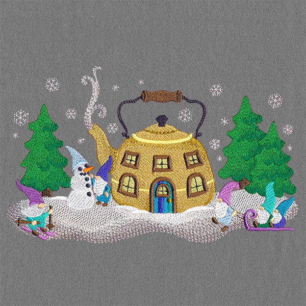 Teapot Cottage Gnome Border - Image 3