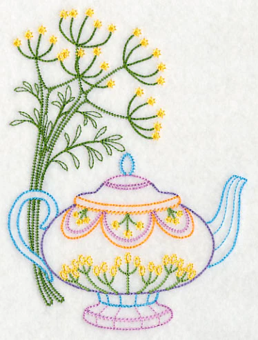 Teapot with Dill (Vintage) - Image 2