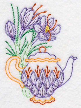 Teapot with Saffron (Vintage) - Image 3