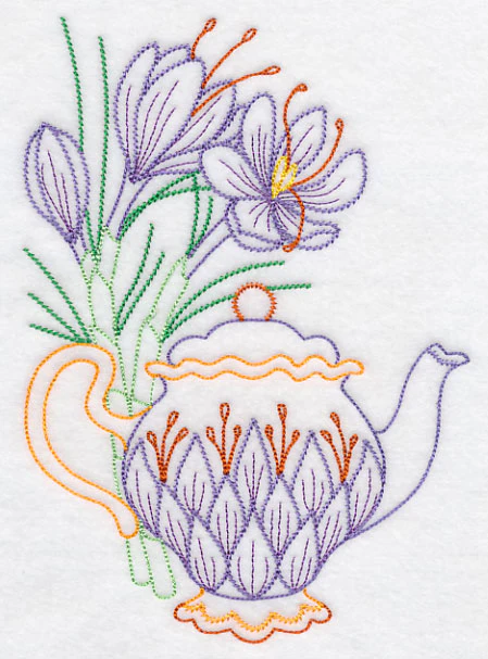 Teapot with Saffron (Vintage) - Image 4