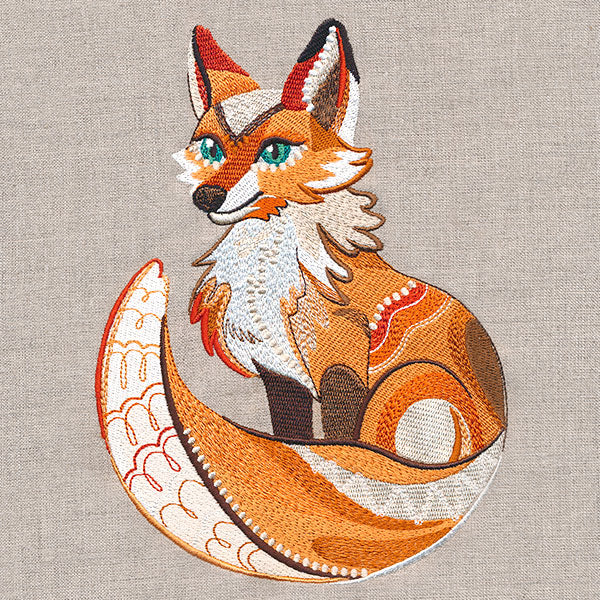 Textured Autumn Fox - Image 3