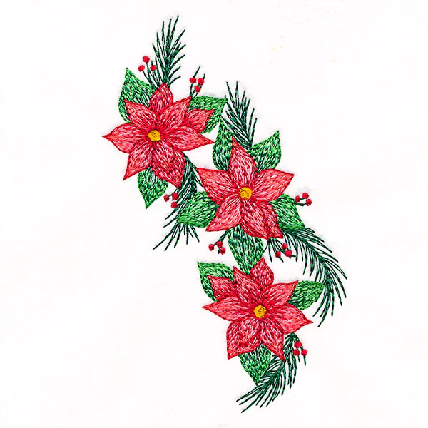 Textured Christmas Poinsettias Feature - Image 7
