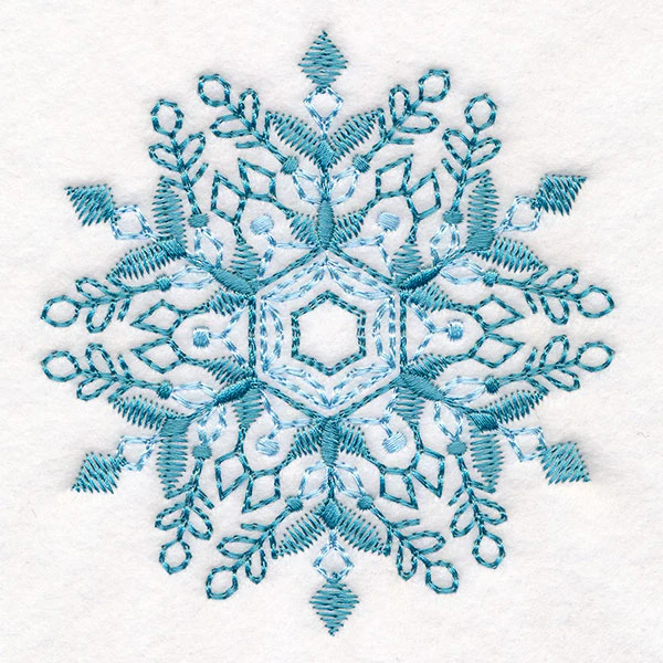 Textured & Delicate Snowflake 1 - Image 3