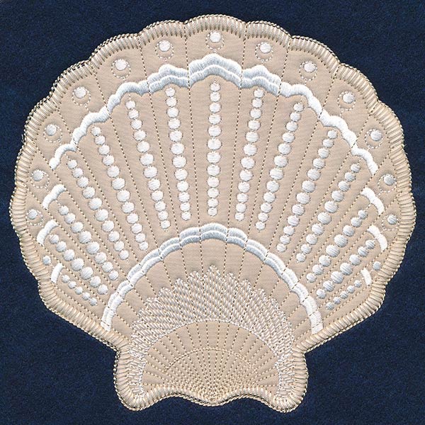 Textured Fan Shell (Heirloom Applique) - Image 2