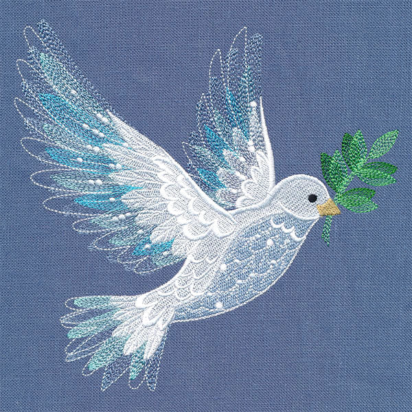 Textured for Christmas Dove - Image 3