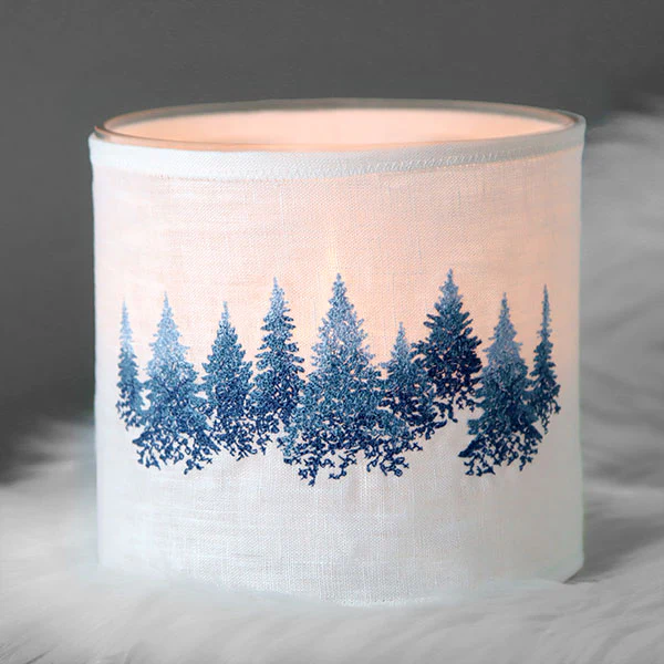 Textured Winter Tree Border - Image 2