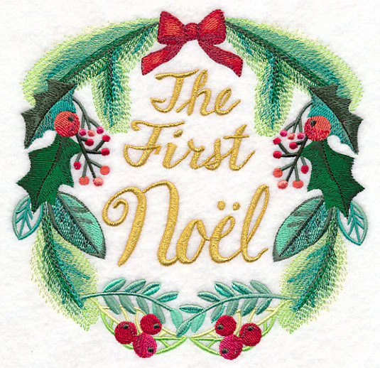 The First Noel Wreath in Watercolor - Image 2