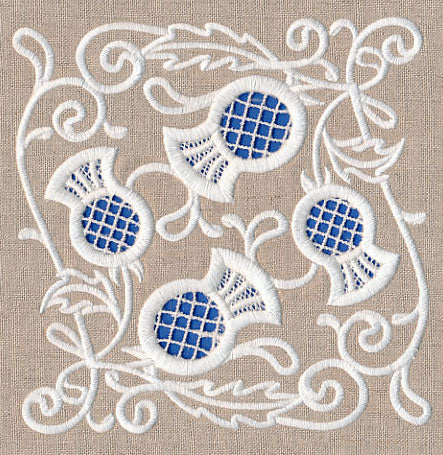 Thistle Beauty Square (Cutwork) - Image 2