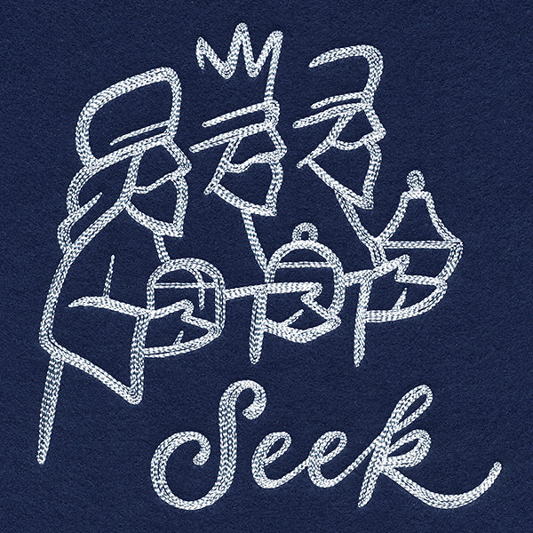 Three Wise Men with Seek (Whitework) - Image 4