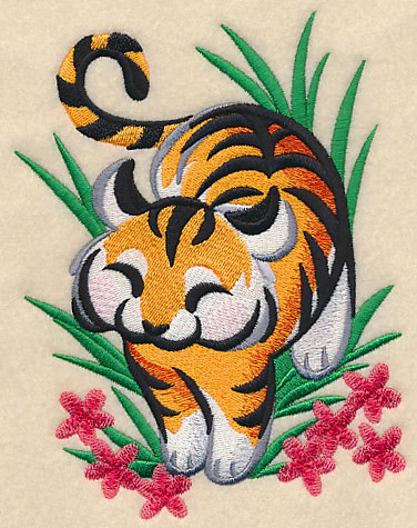 Tiger in Asian Watercolor - Image 2
