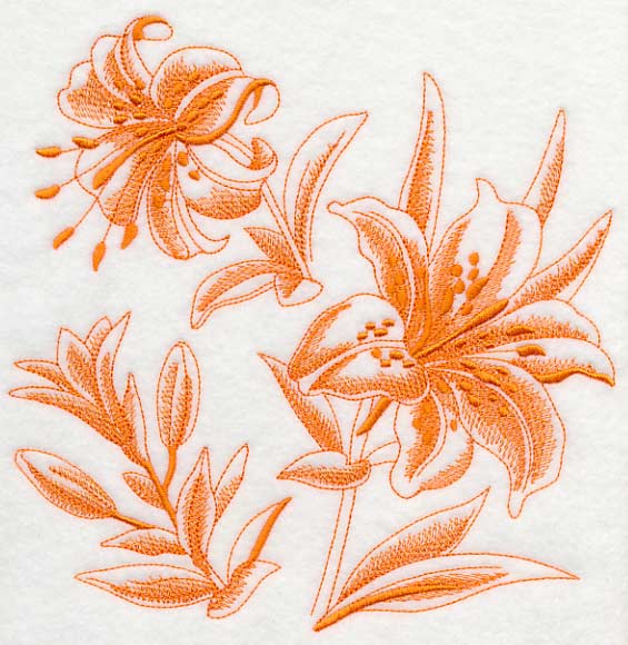 Tiger Lily Botanical (Toile) - Image 6