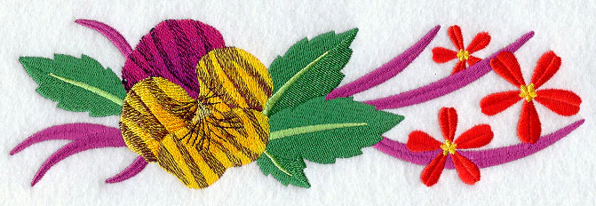 Tiger Pansy Border