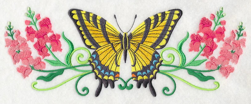 Tiger Swallowtail and Flowers - Image 5