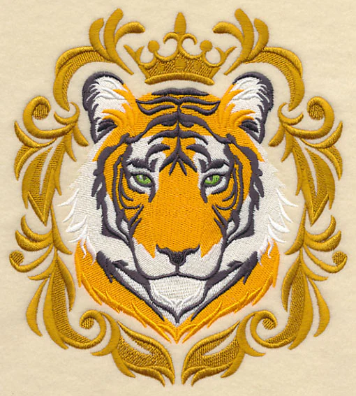Tiger with Baroque Crown and Frame - Image 4
