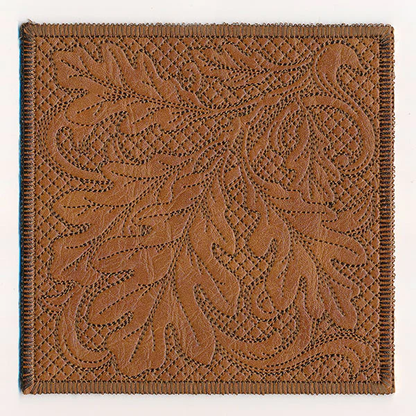 Timeless Oak Leaves Coaster (In-the-Hoop)