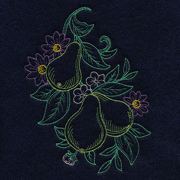 Timeless Summer - Pears and Daisies (Vintage) - Image 2
