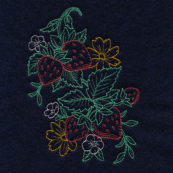 Timeless Summer - Strawberries and Cosmos (Vintage) - Image 4