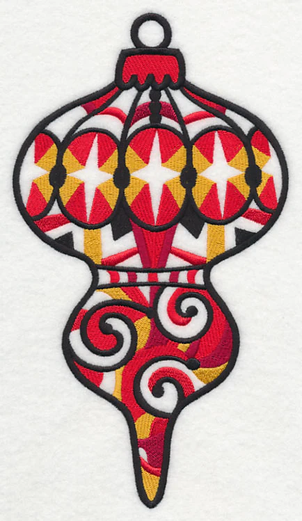 Tis the Season Ornament (Blackwork)