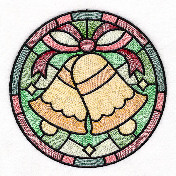 'Tis the Season Stained Glass Circle - Bells - Image 3