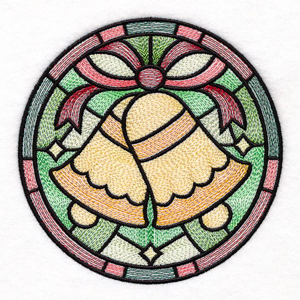 'Tis the Season Stained Glass Circle - Bells - Image 4