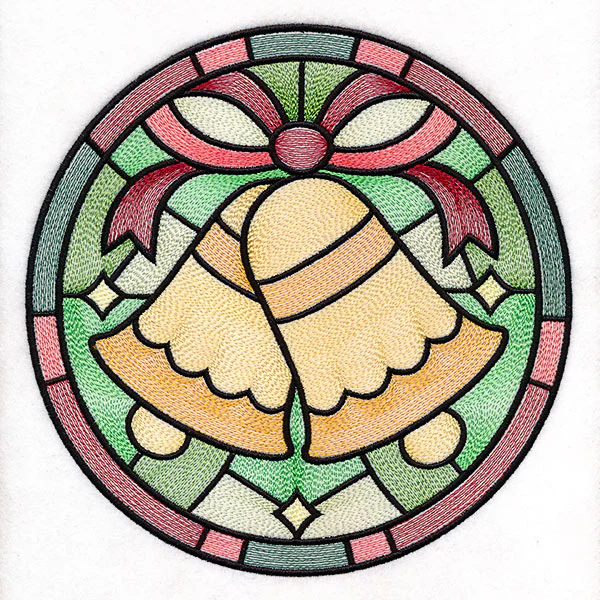 'Tis the Season Stained Glass Circle - Bells - Image 5