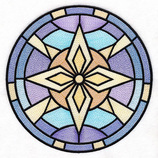 'Tis the Season Stained Glass Circle - Star - Image 2
