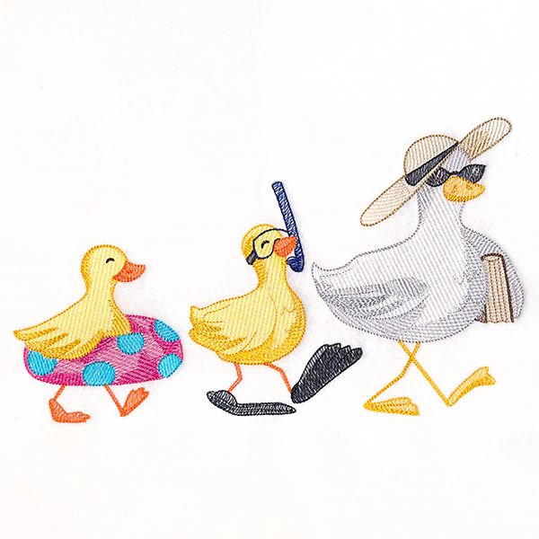 To the Beach Duck Border