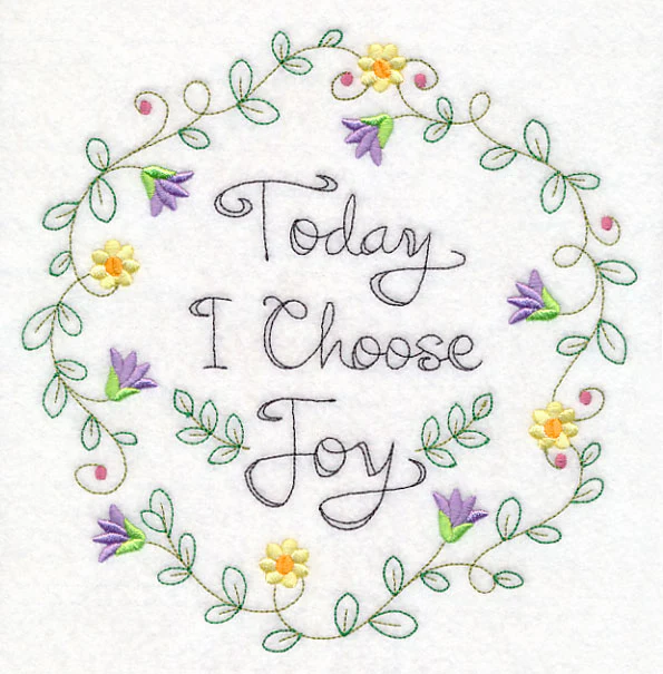 Today I Choose Joy Wreath (Vintage) - Image 6