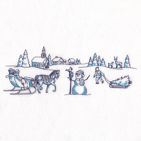 Toile Christmas Border - Image 3