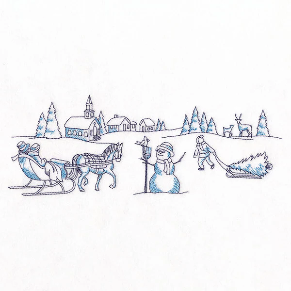 Toile Christmas Border - Image 5