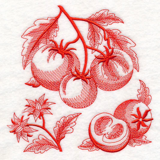 Tomato Botanical (Toile) - Image 2
