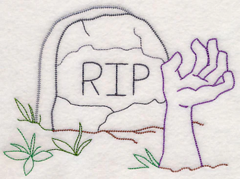 Tombstone with Zombie Hand (Vintage) - Image 3