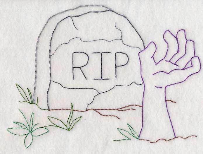 Tombstone with Zombie Hand (Vintage) - Image 5