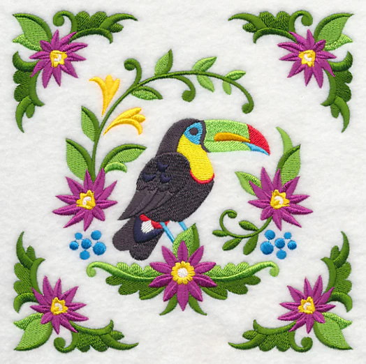 Toucan and Flower Frame - Image 2