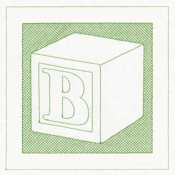 Toy Letter Block (Trapunto) - Image 2