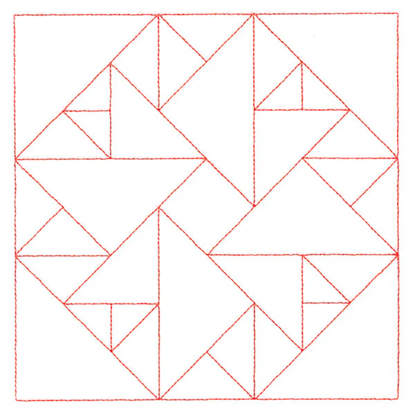 Traditional Quilting  - Double Aster (Double Run) - Image 3