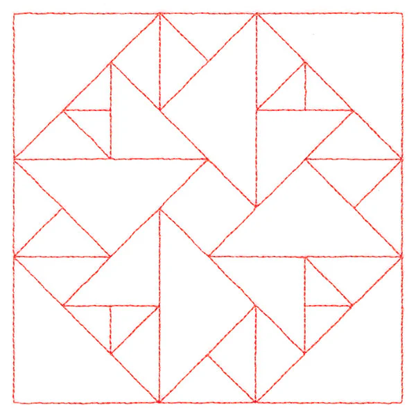 Traditional Quilting  - Double Aster (Double Run) - Image 4