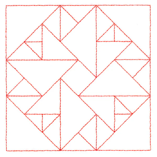 Traditional Quilting  - Double Aster (Double Run) - Image 5