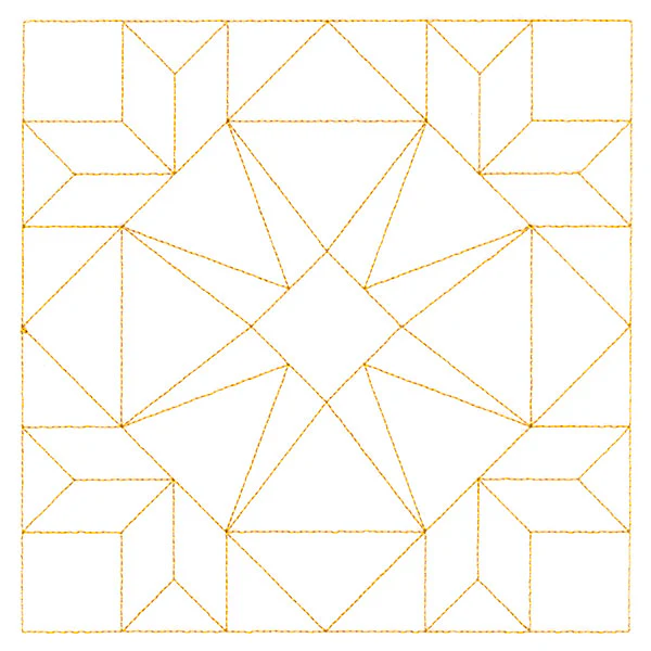 Traditional Quilting - Summer Star Flower (Double Run) - Image 2