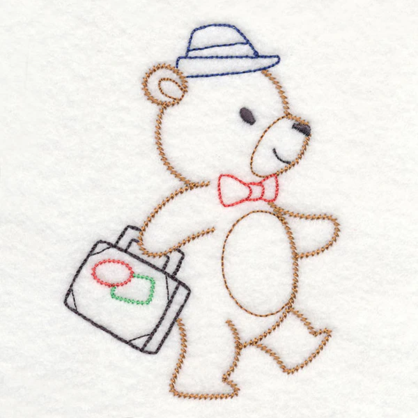 Traveling Teddy Bear - Walking (Vintage) - Image 3