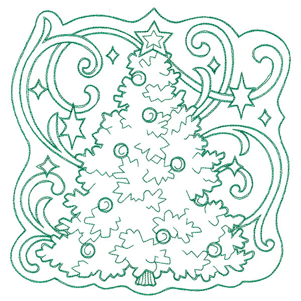 Tree of Christmas Square