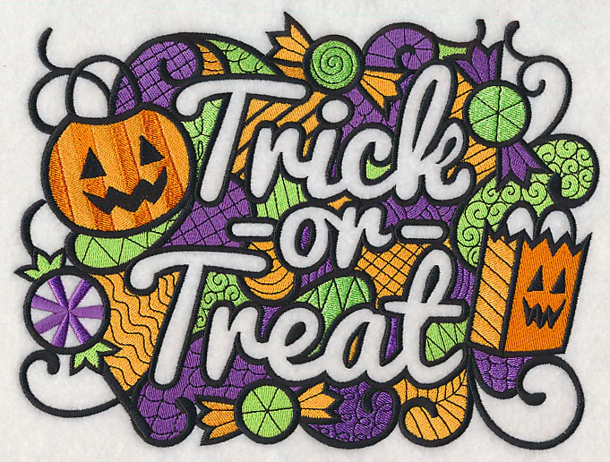 Trick or Treat (Blackwork)