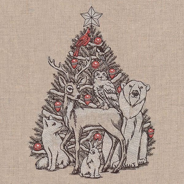 Trim the Christmas Tree North Pole Animals Etching - Image 4