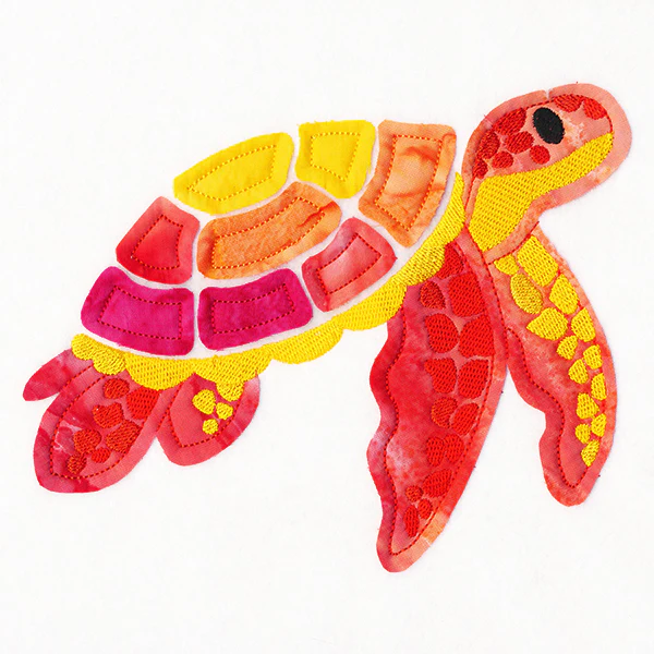 Tropical Dreams Sea Turtle (Crafty Cut Applique) - Image 2