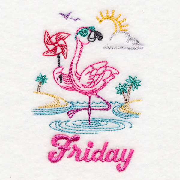 Tropical Flamingo - Friday (Vintage) - Image 2