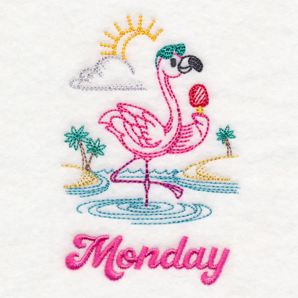 Tropical Flamingo - Monday (Vintage) - Image 2