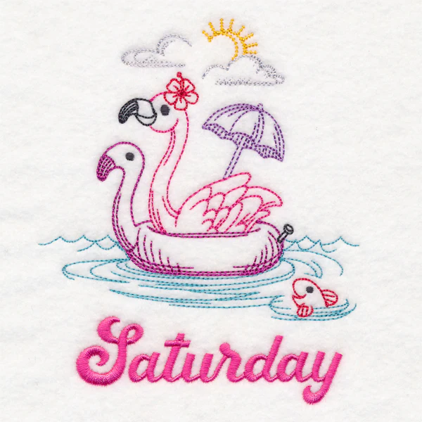 Tropical Flamingo - Saturday (Vintage) - Image 3